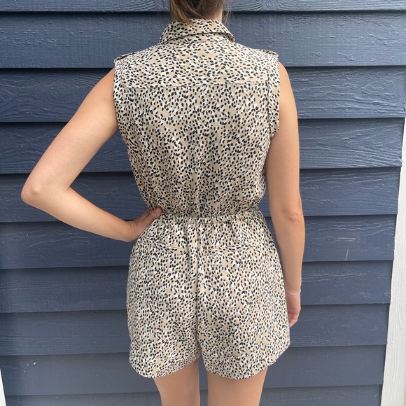 Banana Republic Collared Printed Romper - Picture 2 of 3